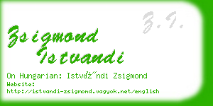 zsigmond istvandi business card